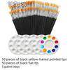 50/55/100/105/110/160pcs Nylon Brush Acrylic Detail Painting Thin Hook Line Pen Professional Paint Brush Kit Art Supplies