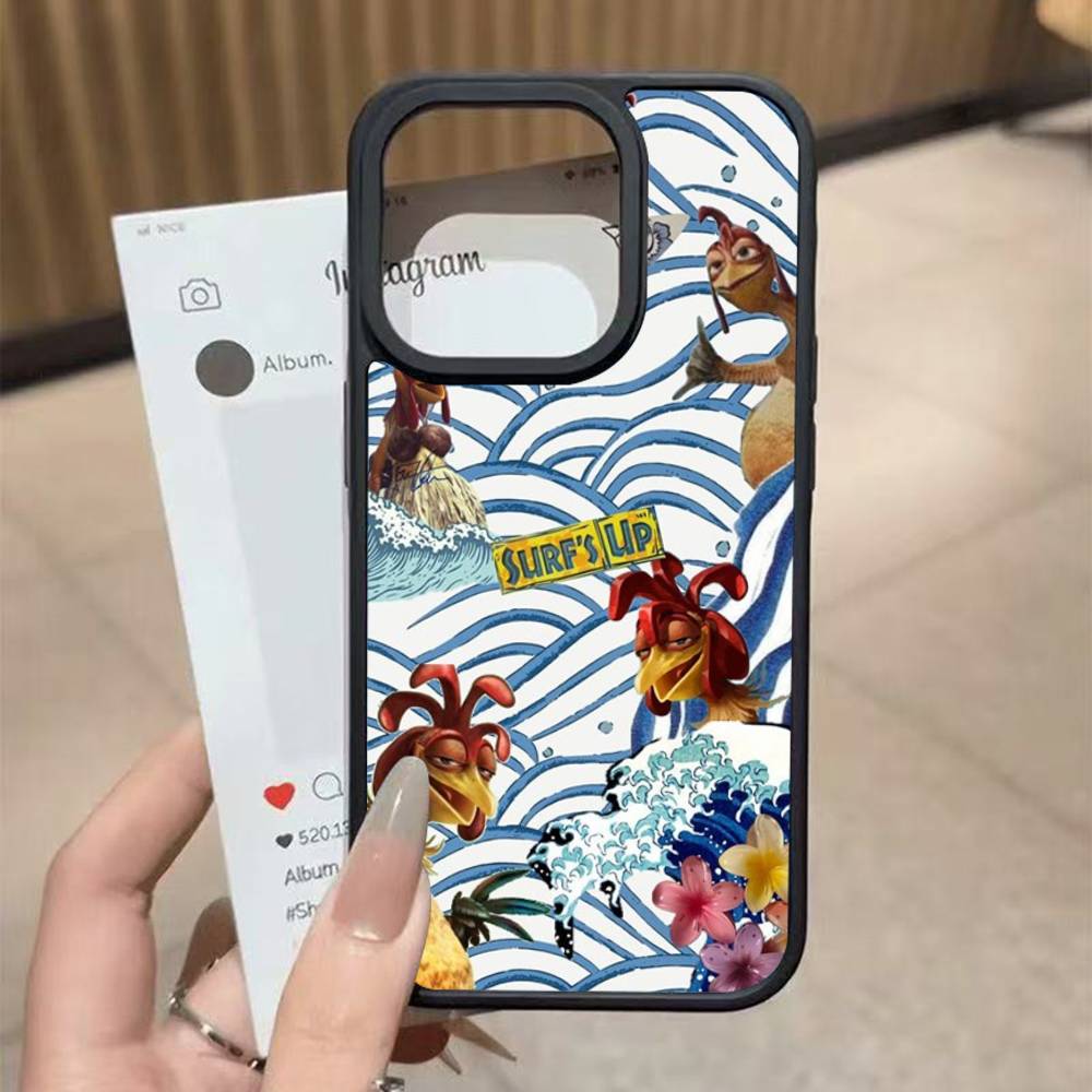 

Chicken J-Joe Surf For iPhone 17 16 Pro Max Air 13 12 Mini 14 15 Plus 11 PC+TPU Back Cover iPhone 13 pro