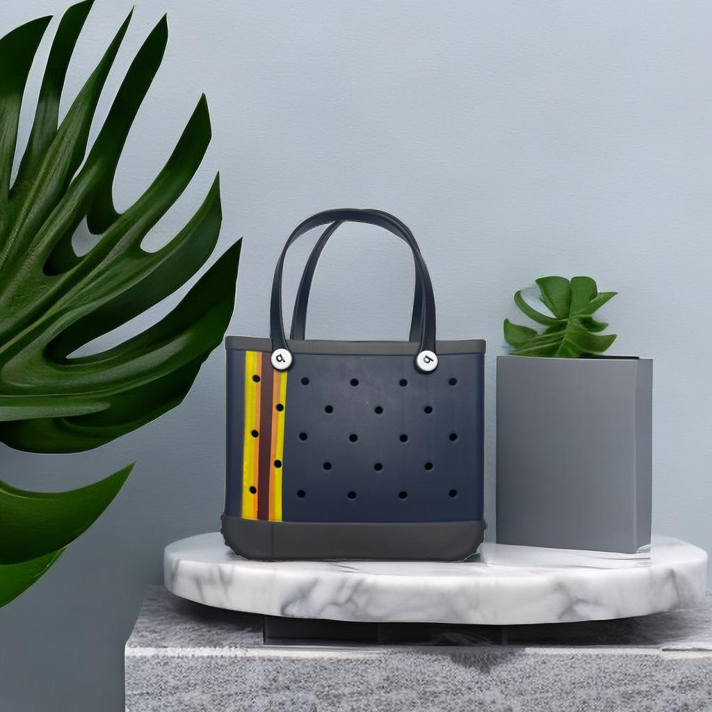 Waterproof and Wear-resistant Swimming Beach Bag EVA Hole Bag Ultra Light Travel Storage Bag Soft and Large Capacity Christmas