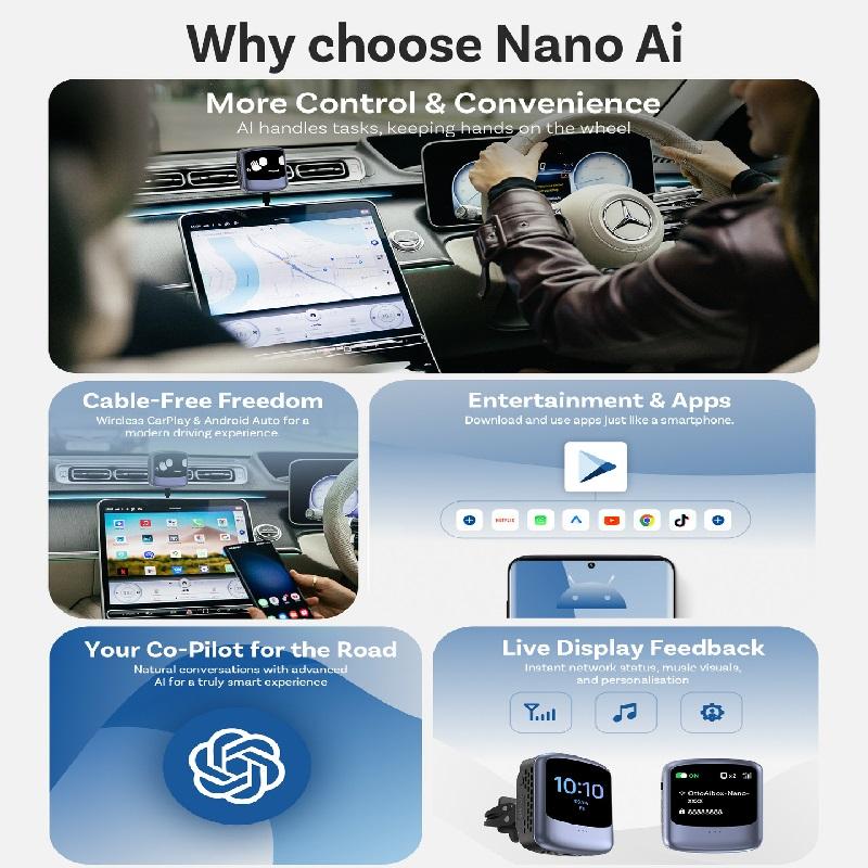 AI-powered Intelligent Voice Interaction with CarPlay and Aibox Commands.