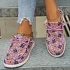 Women's Gothic Floral Skull Print Sneakers - Anti-Slip TPU Upper Round Toe Casual Skate Shoes with Arch Support All-Season Flat Sole for Skateboarding