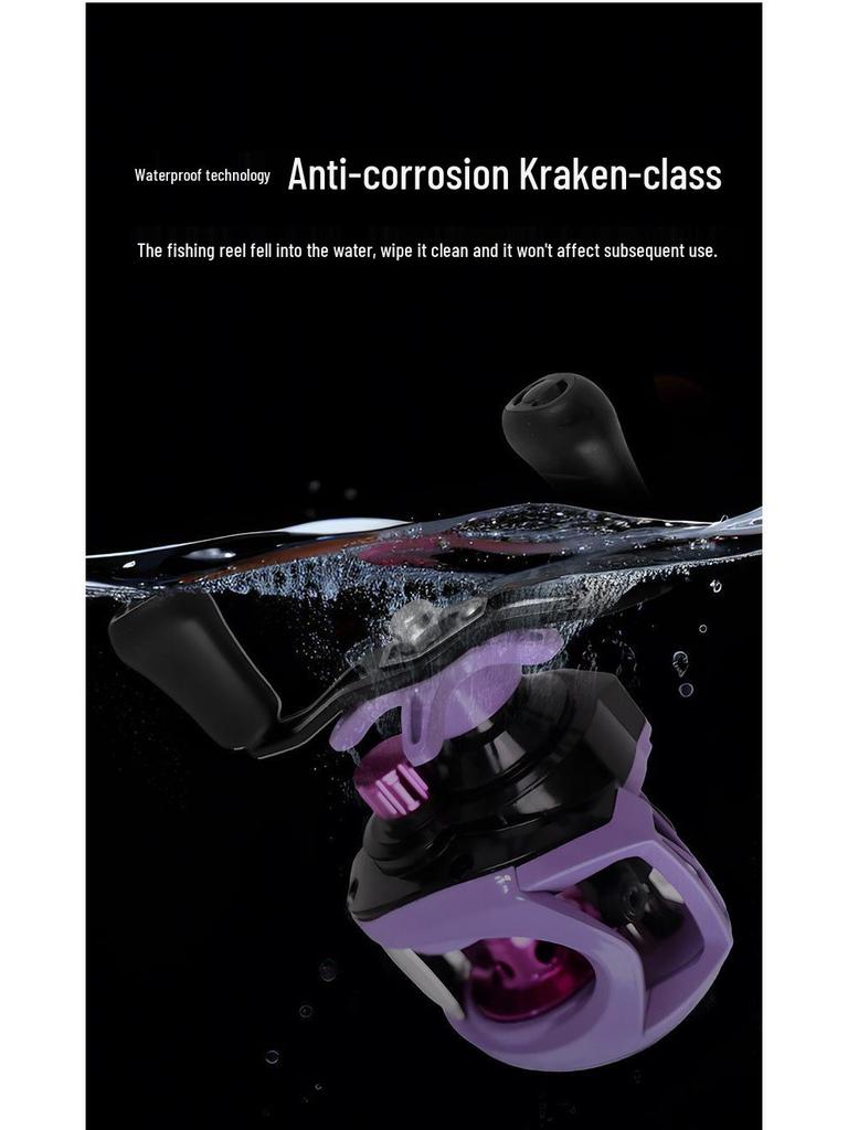 All-Metal Baitcasting Micro Lure Reel: Long Cast, Anti-Backlash, Ceramic Guide, Metal Handle.