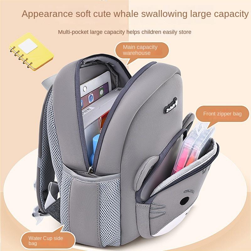 Children's Backpack Cartoon Animal Backpack Suitable For Children Aged 1-6 Waterproof and Breathable Soft Shoulder Strap