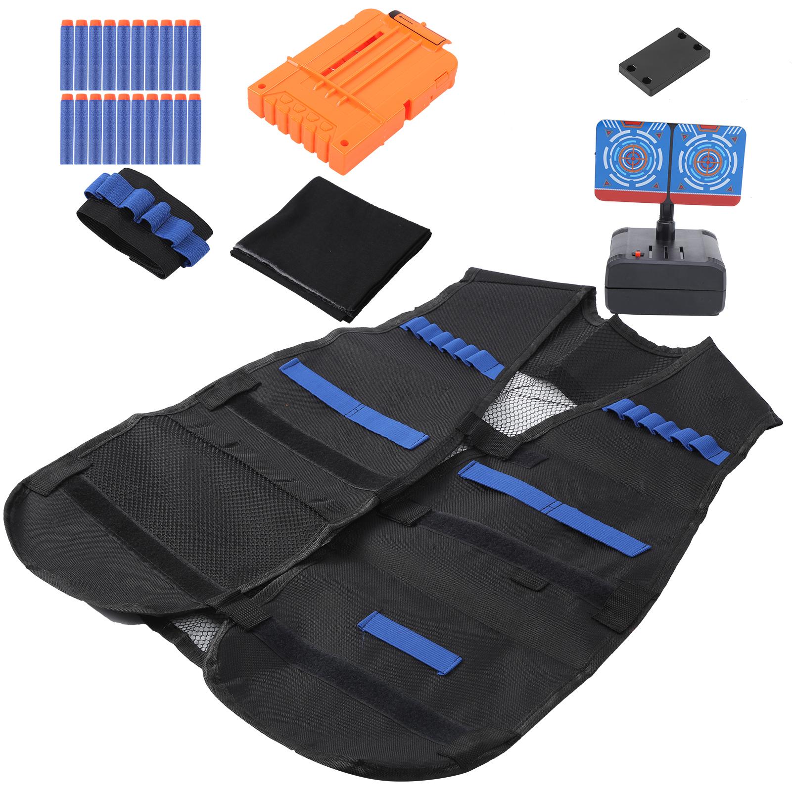 

Портативная детская игрушка пули из пенопласта игровой жилет комплект с небольшой электронной мишенью для подсчета очков