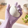 Anti-slip Dish Gloves Extended Waterproof Dishwashing Gloves, Grip Natural Latex Elbow Length for Women Protective Durable Cleaning Laundry