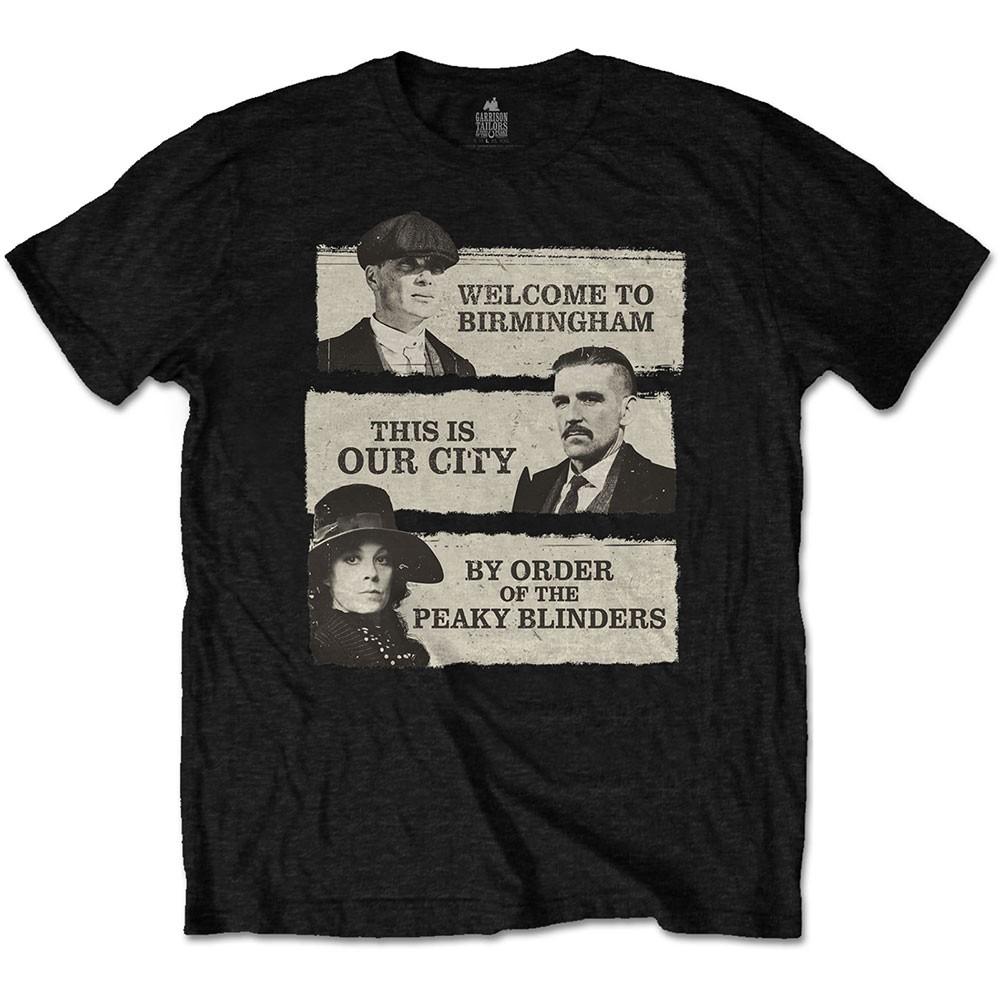 Men s Peaky Blinders This Is Our City T-shirt Large Black S