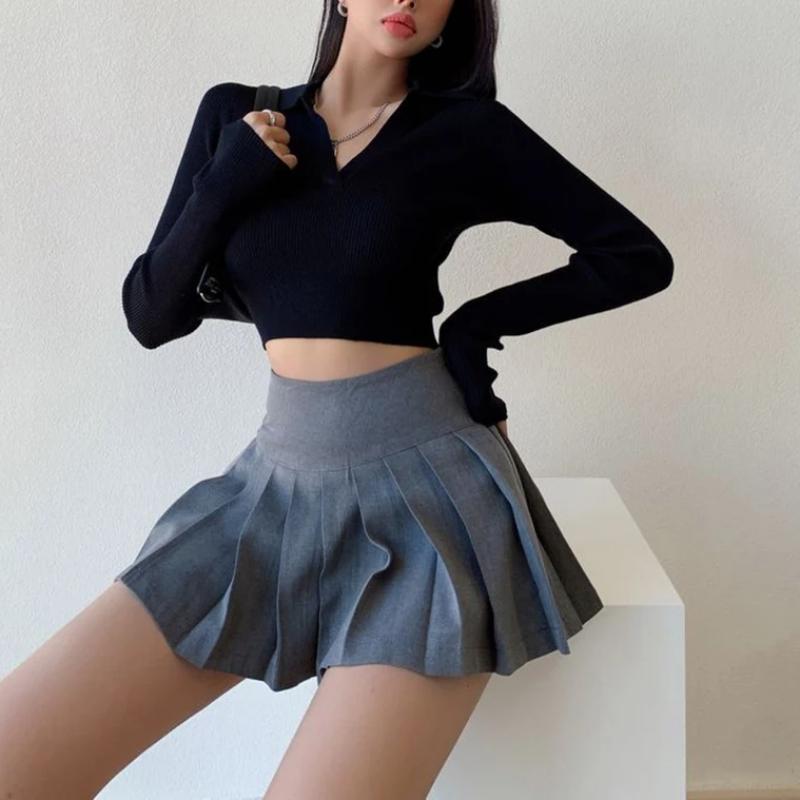 Fashion Slim Fit Women Pleated Skirt Summer High Waist Sexy Mini Skirt Jk Korean Girl Dance Skirt