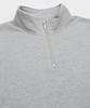 IMPROBS SIDEWAY STANCE Men's Half-Zip Fleece Sweatshirt with Embroidered One-Point Design, 70220, B-Ash
