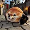 Funny Shiba Plush 35/45CM What The Dog Doing Toy, Plushie, Detachable Comfortable Stuffed Doll Knife Shield Doll, Soft Pillow, Novelty Abstract