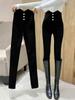 Women's High-Waisted Elastic Skinny Leggings - Plus Size Slimming Pants for Spring and Autumn