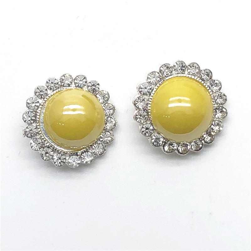 50pcs Fashionable Pillow-like Buttons Large Pearl 18/20/23mm Metal Shank Buttons Clothing DIY Accessories