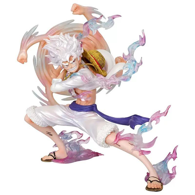 One Piece Sun God Luffy Waving Hand Figure - Nika Luffy Anime Desktop Ornament