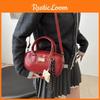 Crossbody Vintage Small Square Bag Handbag With Pendant For Girl Daily Use