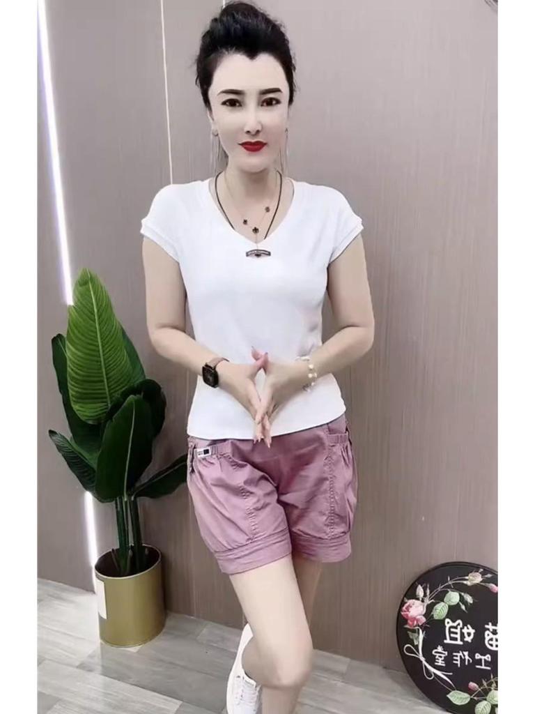 2026 Women's High Waist Slimming Cargo Shorts - Summer Style, Versatile, Elastic, Casual Hot Pants