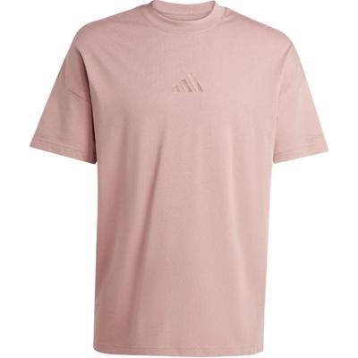 adidas Szn kvėpuojantis, prakaitą sugeriantis, patogus, minkštas trumpomis rankovėmis marškinėlis, unisex viršus, pilkas, rožinis JI6397
