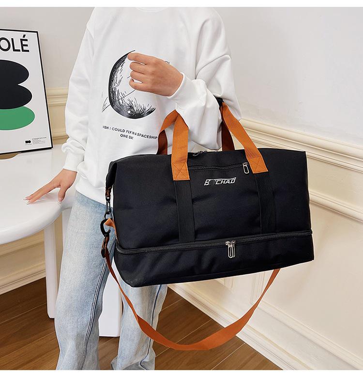 Waterproof Large Capacity Lightweight Travel Bag with Shoe Compartment for Business and Short Trips