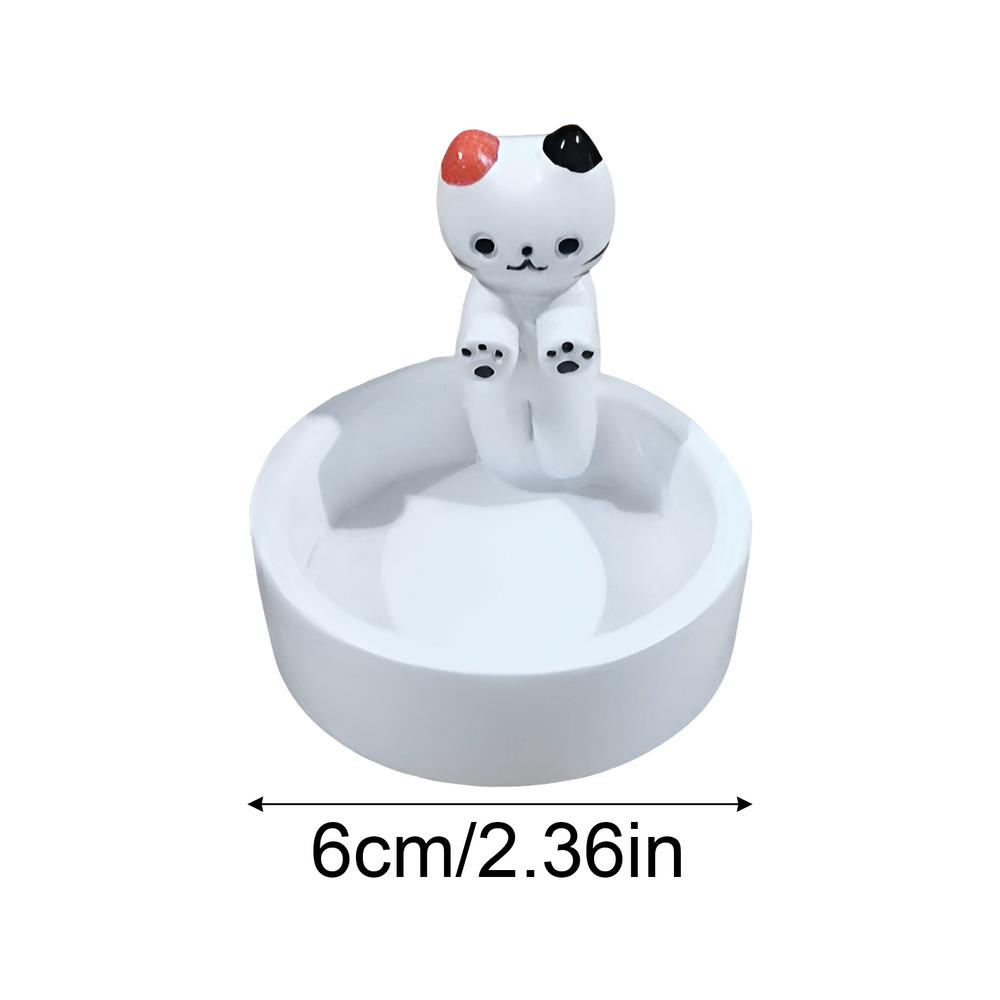 Tealight Candle Holder Frog Ceramic Tabletop Candlestick Decor Warm Atmosphere Scented Candle Holder for Bookshelf Kitchen