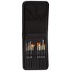 Paint Brushes for Acrylic and Water Colours, with Carry Case, 12 Piece Set