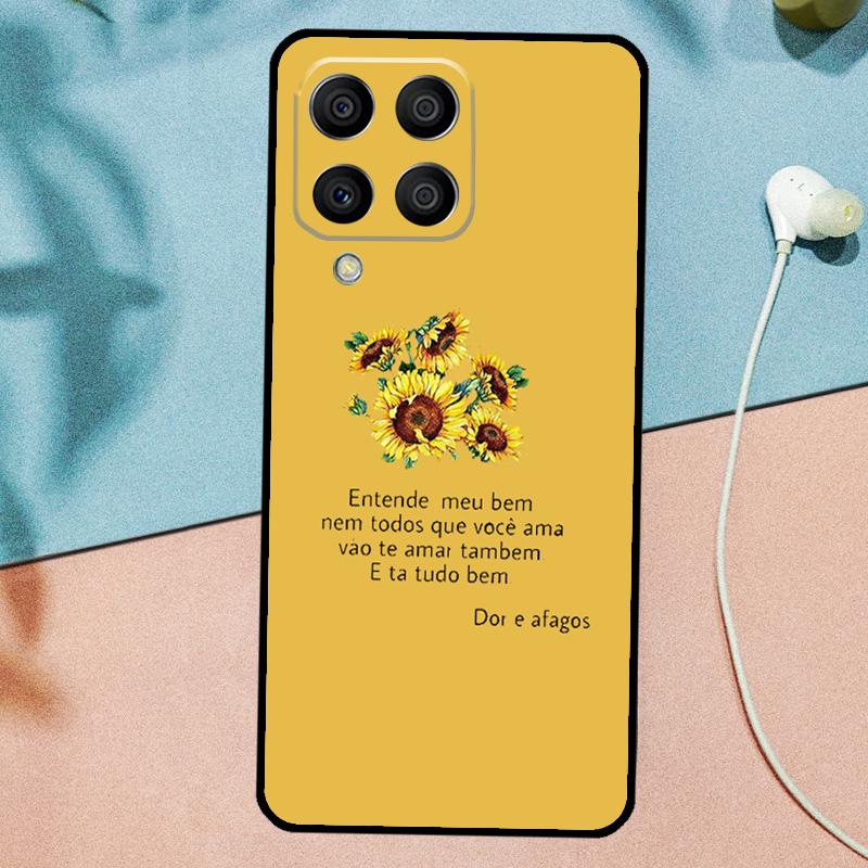 Daisy Sunflower Floral Flower For Samsung Galaxy M31 M11 M23 M12 M13 M14 M15 M35 M55 M34 M54 M33 M53 M32 M52 M06 M16 Case