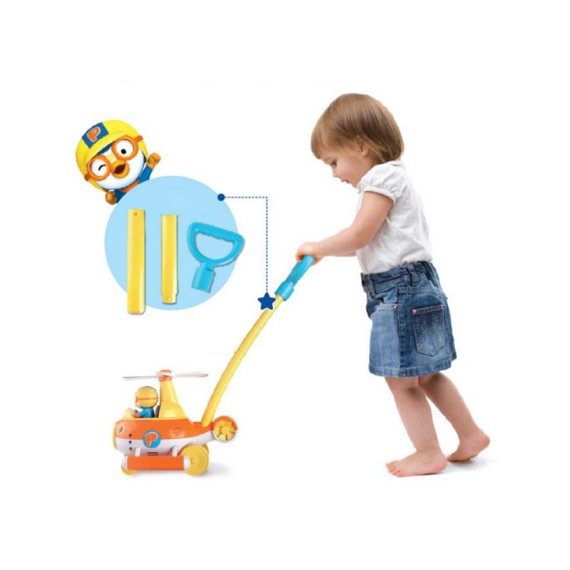 Pororo Melody Helicopter Bubble Pusher Kids Toy
