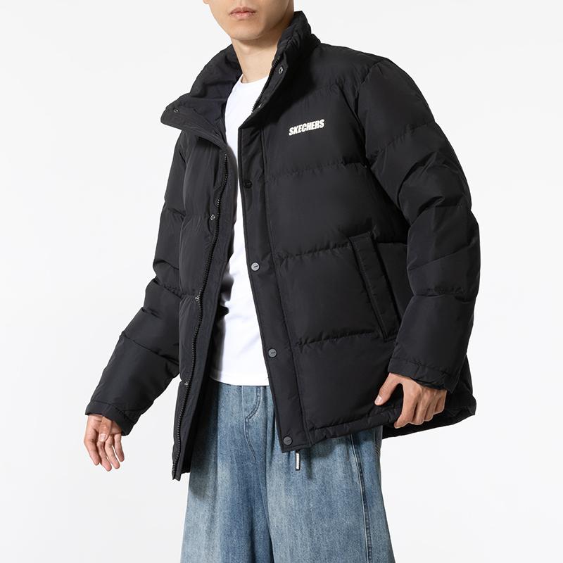 Skechers Lightweight Down Jacket With Stand Collar Design Men Outerwear L424M198-002K