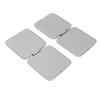 2pcs Stainless Steel Mirror Double Sided Portable Folding Unbreakable Makeup Mirror for Purse  