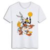 Miniso Summer 2025 New Animation Peripheral Bugs Bunny Women Fashion Street Shortsleeved Tshirt Cotton Mens and Women Clothes