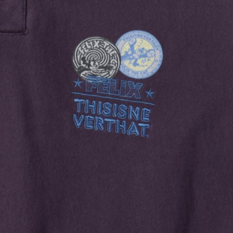 Thisisneverthat Tnt Felix Kragen Sweatshirt Kastanienbraun