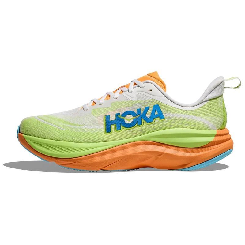 

HOKA ONE ONE Anti-Slip Wear-Resistant Low-Top Casual Running Shoes Men s Green Orange Sneakers 1155111-fsts 42