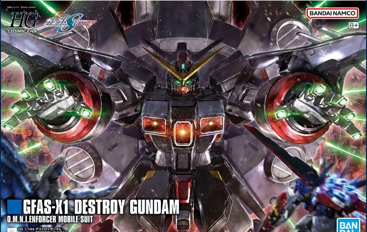 HG Mobile Suit Gundam SEED DESTINY Destroy Gundam Scale Plastic Model Kit 1/144 Pre-Colored