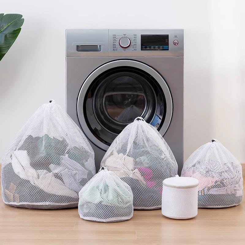 Large Capacity Drawstring Laundry Bag - Protective Wash Net for Machine Cleaning