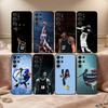 1pz Cover per Telefono Cool B-Basketball J-Ja Morant 12 Per Samsung S26,S25,24,23,22,30,21,10,9,Ultra,Plus,Lite,FE Cover Morbida Nera