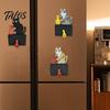 Talos Cat Pushing Vase Refrigerator Magnet, 3D Printed Whiskers Holder Pet Memorial Keepsake Decoration, Gift for Cats Lovers