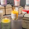 Aromatherapy Smokeless Candle – Long-lasting Fragrance, Creative Christmas Gift, Glass Cup Ornament for Bedroom Atmosphere.
