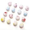 2Pcs Ceramic Ink Splashing Dyeing Beads Conch Whelk Sea Snail Charm For DIY Accessories Jewelry Making