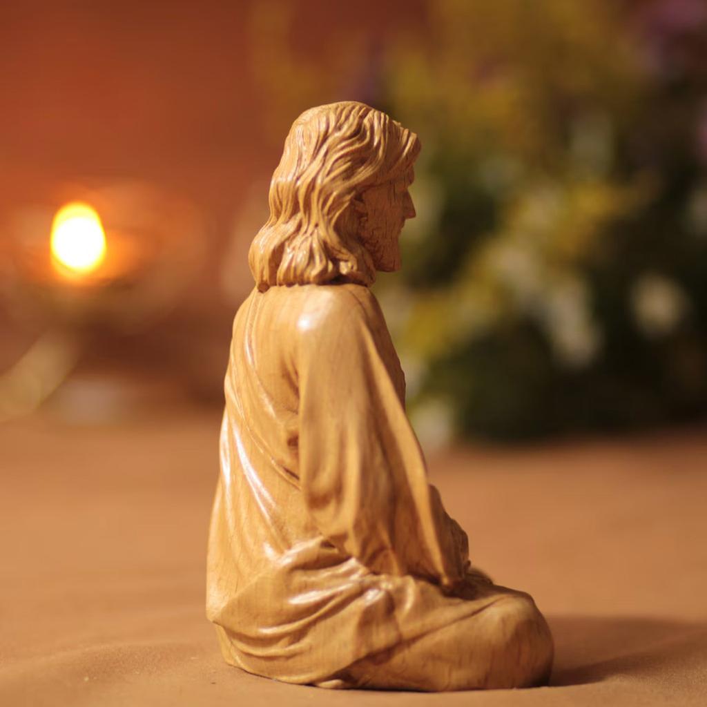Jesus Christ Figurine Resin 10cm/15cm Holy Figure Perfect For Christian Home Altar Office Desk Religious Decoration