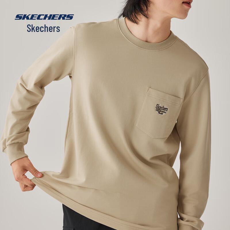 Skechers Unisex Sporty Pullover Long Sleeve Shirt L 100