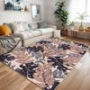 Botanical Print Area Rug for Living Room Large Bedroom Modern Elegant Non-Slip Mat