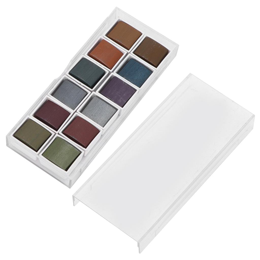 Watercolor Paint DIY 12 Different Sea Rhyme Color Paint Pigments for Students Adults Watercolor
