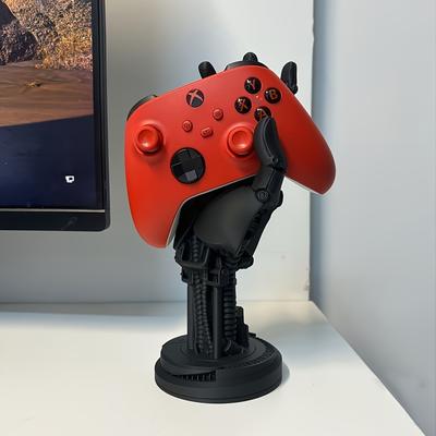 Soporte para Mando de Juego Cyberpunk 3D | Organizador de Escritorio Multifuncional, Adecuado para Mandos y Teléfonos Móviles, Regalo Ideal para Gamers