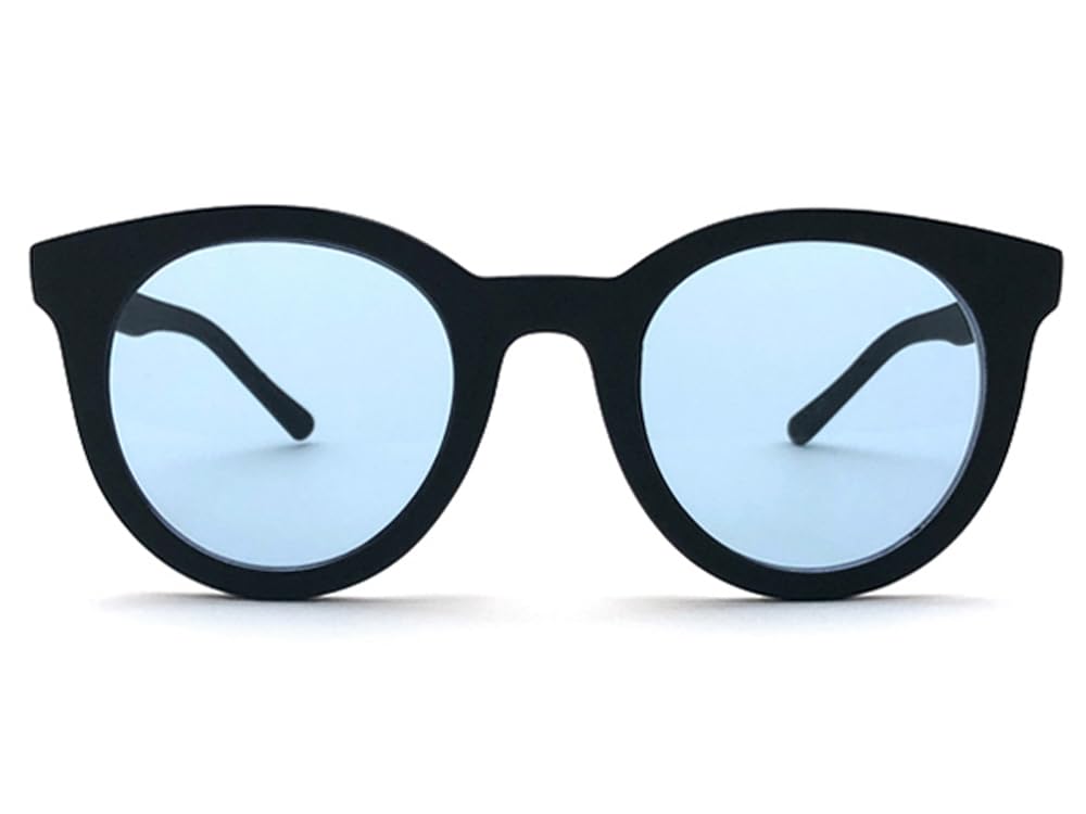 [SPEED ADDICT] BOSTON RUBBER FRAME SUNGLASS (Boston Rubber Frame Sunglasses) Matte Black × Light Blue