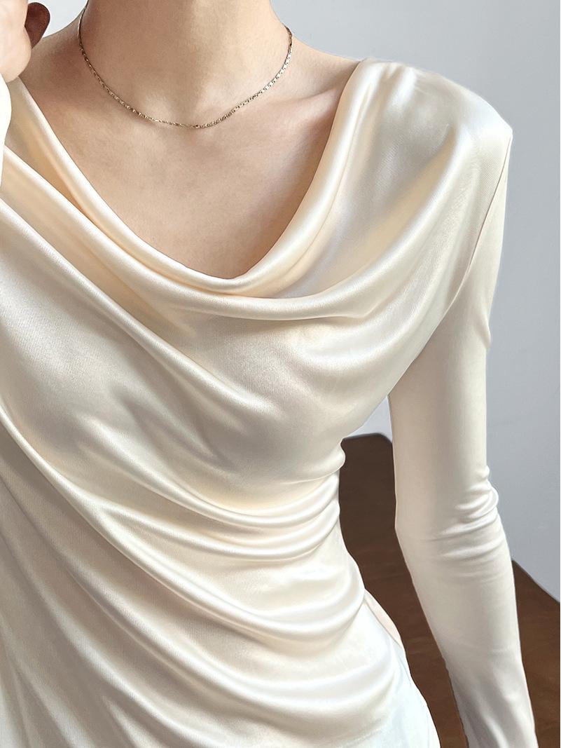 

Футболка женская Luxi High-End с длинным рукавом и неровным ворсом из ацетата 2605 L