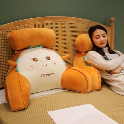 Travesseiro de apoio lombar em formato de desenho animado, macio, encosto grande, almofada de cintura, cama, travesseiro de assento de dormitório