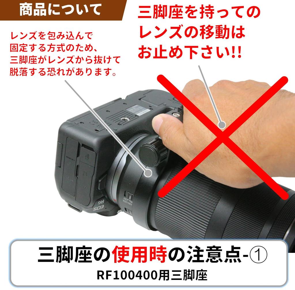 Tripod Mount for Canon RF IS USM Japanese F-Foto 100-400mm F5.6-8 (RF Mount, Manufacturer) LC-CRF100400