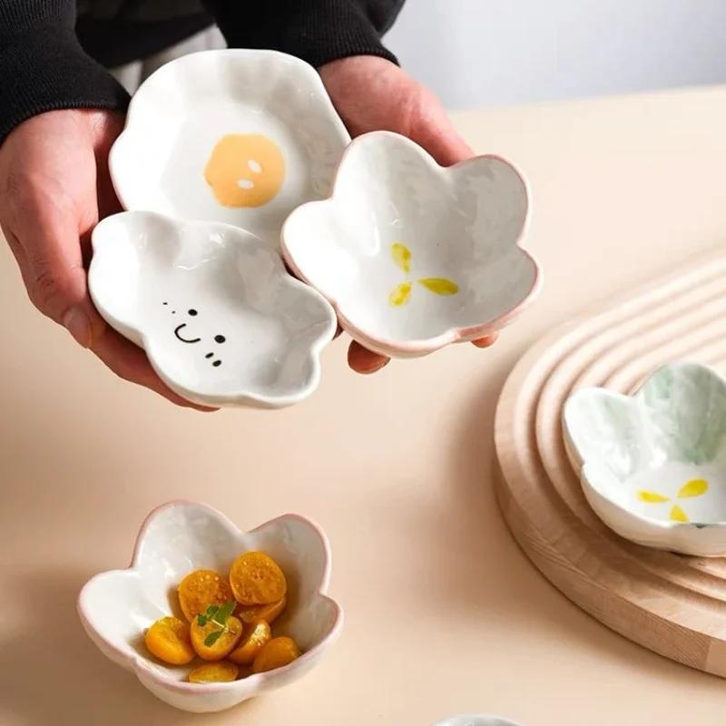 Keramik Niedliche Wolken Sauciere Saucenschale Hot Pot Gewürzschalen Salatschüssel Geschirr Küche Sojaessig Schlange Dessertteller