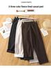 Pantaloni Harem Skinny da Donna a Vita Alta in Lana, con Velluto Interno, Ispessiti, Corti 8/9, Pantaloni Versatili per Completo Autunno/Inverno.