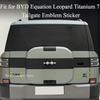Für BYD Equation Leopard Titan 7 Heckklappe Benutzerdefiniertes Buchstabenlogo 3D-Aufkleber Mit Schwarzem Kriegertext Außenzubehör