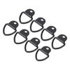 8pcs V Ring Tie Down Anchors Heavy Duty Steel V Ring Bolt On Trailer Anchor for Trailer Cargo Truck