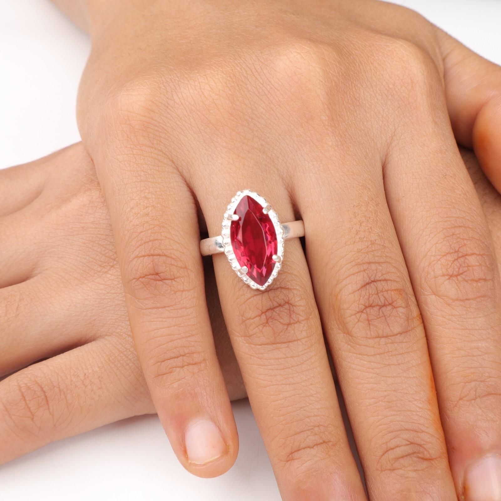 

Розовый рубеллит драгоценный камень 925 стерлинговое серебро ювелирные изделия кольцо ручной работы подарок для жены RR-64-4 12