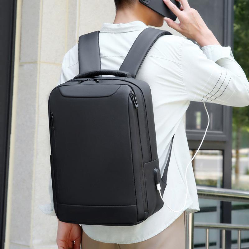 TS JYL laptop bag,2025 New Men Large Business Backpack Waterproof Multi Function Laptop